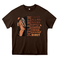 Chocolate Brown Melanin many shades of brown afro woman Heavy Core Tee - RanaPortraitStore