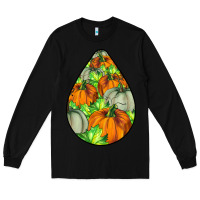 Black Fall Teardrop Long Sleeve Tee - LillyAllenDesigns