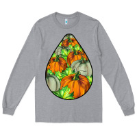 Heather Grey Fall Teardrop Long Sleeve Tee - LillyAllenDesigns