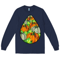 Navy Fall Teardrop Long Sleeve Tee - LillyAllenDesigns