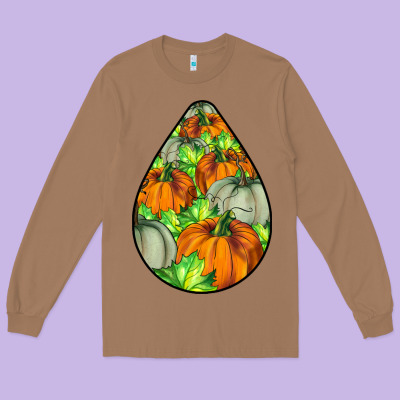 Fall Teardrop Long Sleeve Tee Designed By Lillyallendesigns