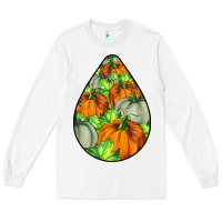 White Fall Teardrop Long Sleeve Tee - LillyAllenDesigns