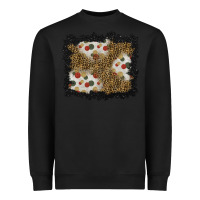 Black christmas mistletoe background Heavyweight Sweatshirt - BundleAndBundleShop