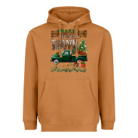 Meerkat Small Town Christmas With Truck Heavyweight Hoodie - BundleAndBundleShop