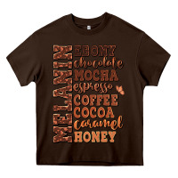 Chocolate Brown Melanin shades of brown Heavy Core Tee - RanaPortraitStore