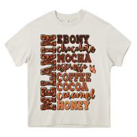 Cream Melanin shades of brown Heavy Core Tee - RanaPortraitStore