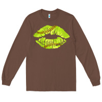 Chestnut softball lips Long Sleeve Tee - AdoDesignShop