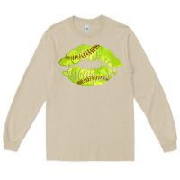 Mushroom softball lips Long Sleeve Tee - AdoDesignShop