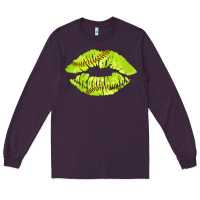 Plum softball lips Long Sleeve Tee - AdoDesignShop