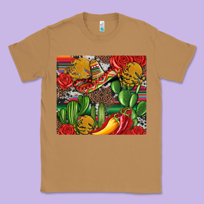 Mexican Cacti Classic Tee Designed By Artiststas