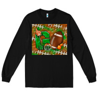 Black go american football leopard Long Sleeve Tee - NancyCooperArtShop