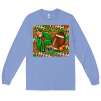 Colony Blue go american football leopard Long Sleeve Tee - NancyCooperArtShop