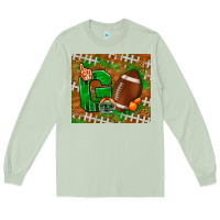 Matcha go american football leopard Long Sleeve Tee - NancyCooperArtShop