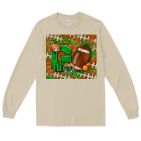 Mushroom go american football leopard Long Sleeve Tee - NancyCooperArtShop