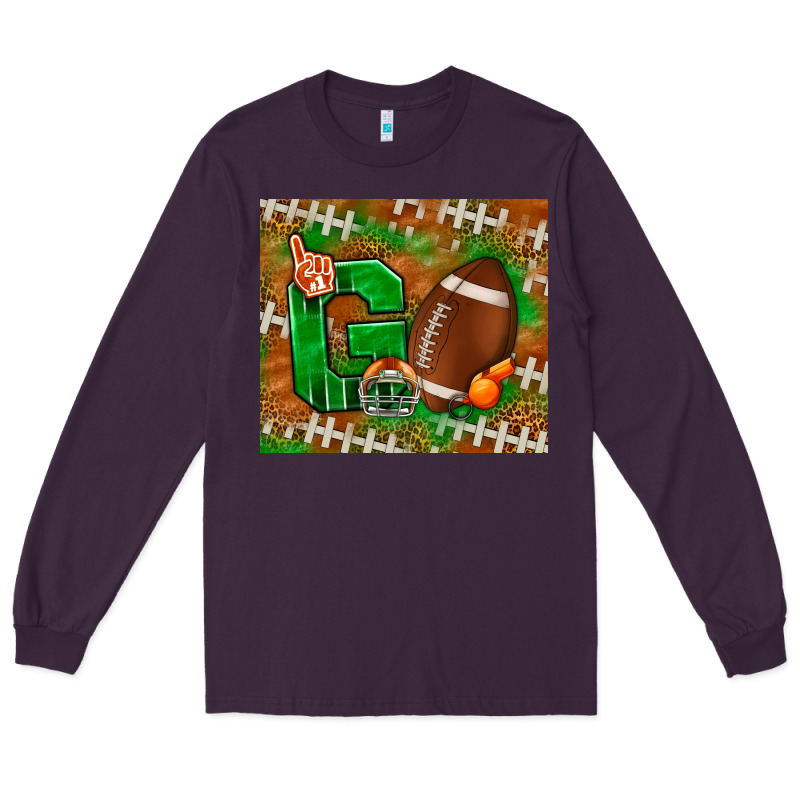Go American Football Leopard Long Sleeve Tee by NancyCooperArtShop | Teevron