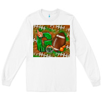 White go american football leopard Long Sleeve Tee - NancyCooperArtShop