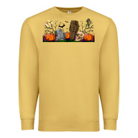 Antique Gold headstone and coffin lebbey glass Premium Sweatshirt - BundleAndBundleShop