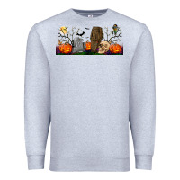 Heather Grey headstone and coffin lebbey glass Premium Sweatshirt - BundleAndBundleShop