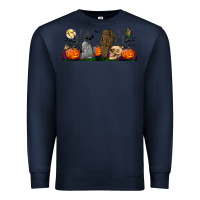 Navy headstone and coffin lebbey glass Premium Sweatshirt - BundleAndBundleShop