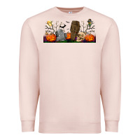 Pale Pink headstone and coffin lebbey glass Premium Sweatshirt - BundleAndBundleShop