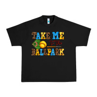 Black take me to the ballpark softball Urban Heavy Tee - AdoDesignShop