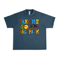 Midnight Navy take me to the ballpark softball Urban Heavy Tee - AdoDesignShop