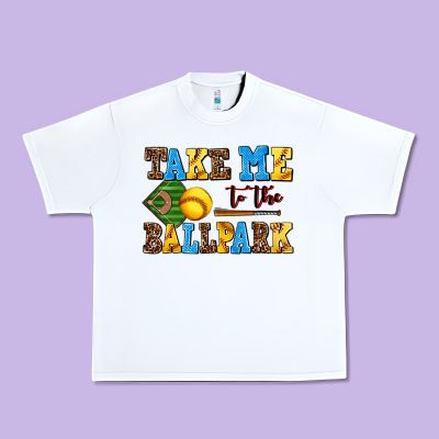 Take Me To The Ballpark Softball Urban Heavy Tee Designed By Adodesignshop