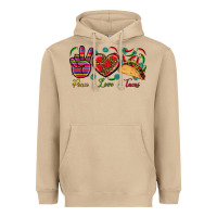 Mushroom Peace Love Tacos Heavyweight Hoodie - BundleAndBundleShop