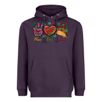 Plum Peace Love Tacos Heavyweight Hoodie - BundleAndBundleShop
