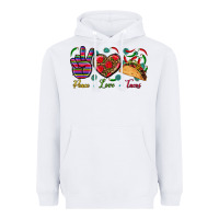 White Peace Love Tacos Heavyweight Hoodie - BundleAndBundleShop