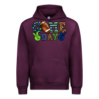 Mauve Wine Game day green and blue team color Urban Hoodie - HowdyJamesFarm