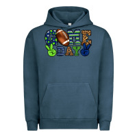 Pigment Midnight Navy Game day green and blue team color Urban Hoodie - HowdyJamesFarm