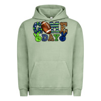 Pigment Oil Green Game day green and blue team color Urban Hoodie - HowdyJamesFarm