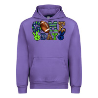 Tulip Game day green and blue team color Urban Hoodie - HowdyJamesFarm