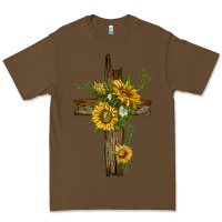 Cacao sunflower cross Premium Tee - texasbilliewilder