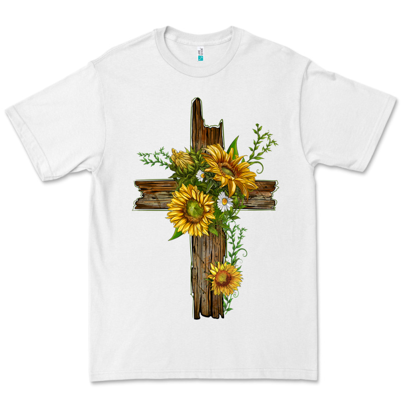 Sunflower Cross Premium Tee by texasbilliewilder | Teevron