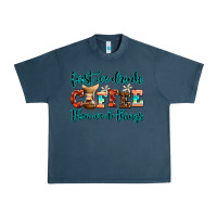 Midnight Navy first we drink coffee then we do things Urban Heavy Tee - AdoDesignShop