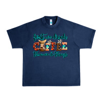 Navy first we drink coffee then we do things Urban Heavy Tee - AdoDesignShop