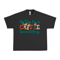 Pigment Black first we drink coffee then we do things Urban Heavy Tee - AdoDesignShop