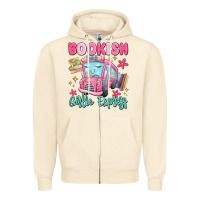Sandshell bookish girlie express Zipper Hoodie - MaliasSmallBusiness