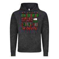 Gingerbread Kisses And Christmas Wishes Vintage Hoodie | Teevron