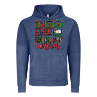 Vintage Denim gingerbread kisses and christmas wishes Vintage Hoodie - FaDigitalArtStudio