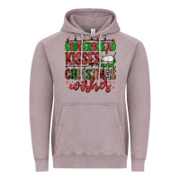 Vintage Zinc gingerbread kisses and christmas wishes Vintage Hoodie - FaDigitalArtStudio