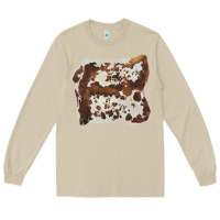 Mushroom hand drawn cowhide cow fur Long Sleeve Tee - BarkalooDesign
