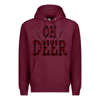 Burgundy Oh Deer Premium Hoodie - Bettercallsaul