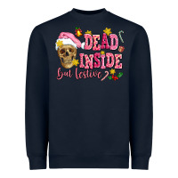 Navy dead inside but festive Heavyweight Sweatshirt - AdoDesignShop