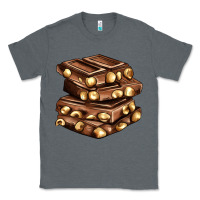 Charcoal Heather nut and chocolate Classic Tee - AdoDesignShop