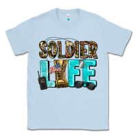 Dusty Blue soldier  life Classic Tee - AdoDesignShop