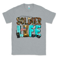 Heather Grey soldier  life Classic Tee - AdoDesignShop