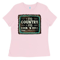Bubblegum Pink a little country a little rock n roll Ladies Tee - AdoDesignShop